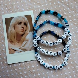 Handmade Billie Eilish True Blue Bracelet Set